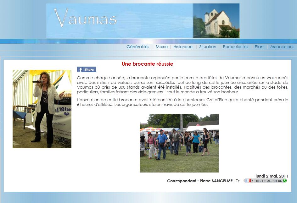 Vaumas - Le 1er Mai 2011